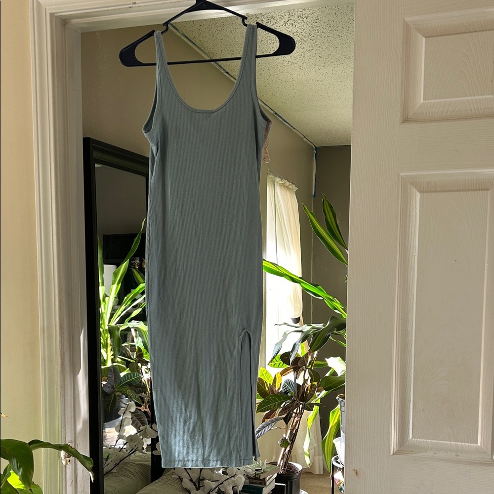 Heart Hips Light Blue Midi Dress